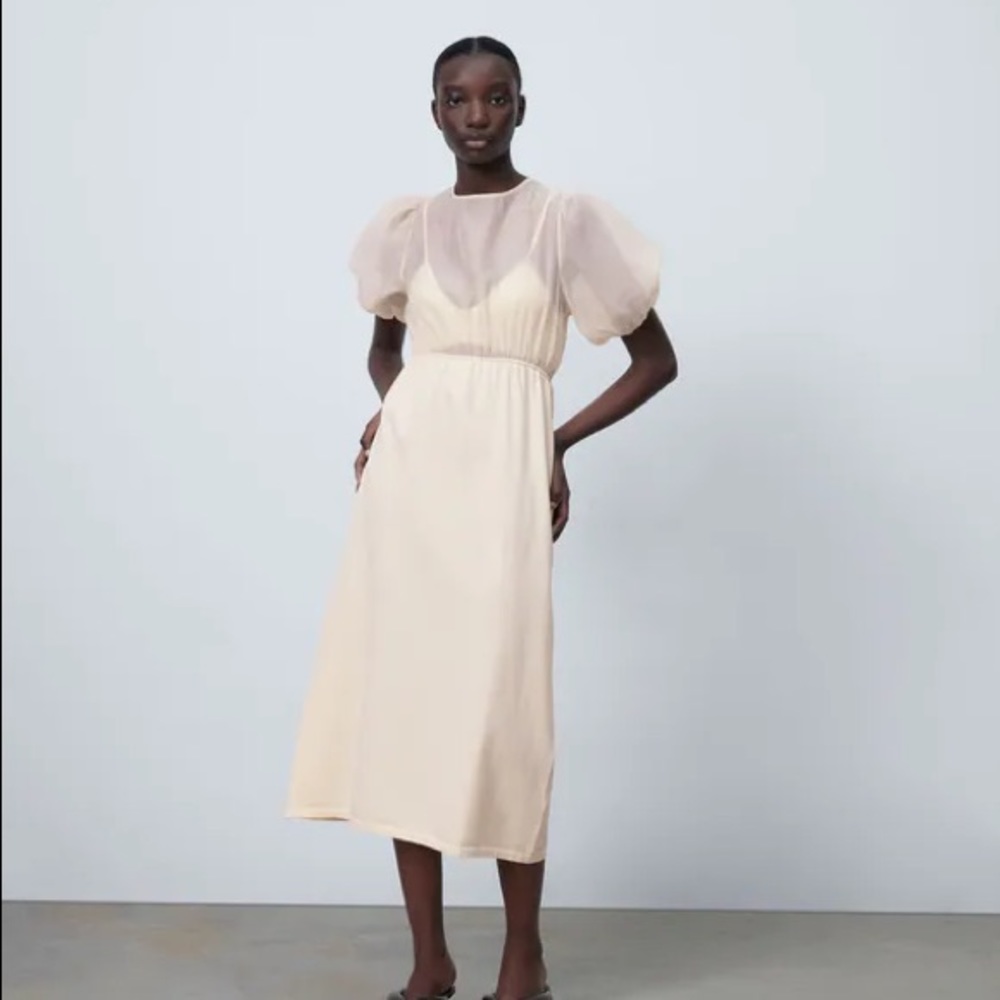 NWT Zara Contrasting Knit Dress